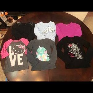 Bundle 6 girls shirts 4T/5T
